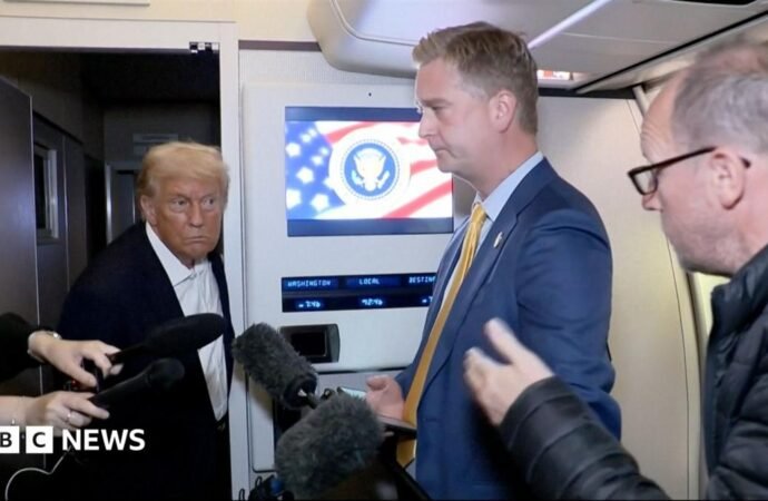 Watch: What is it like to travel on Air Force One with Trump?