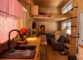 We moved our 350-square-foot tiny home from the mountains of California to a city in the Pacific Northwest