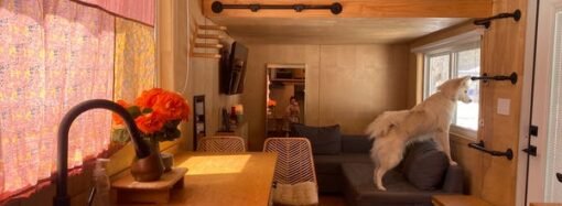 We moved our 350-square-foot tiny home from the mountains of California to a city in the Pacific Northwest