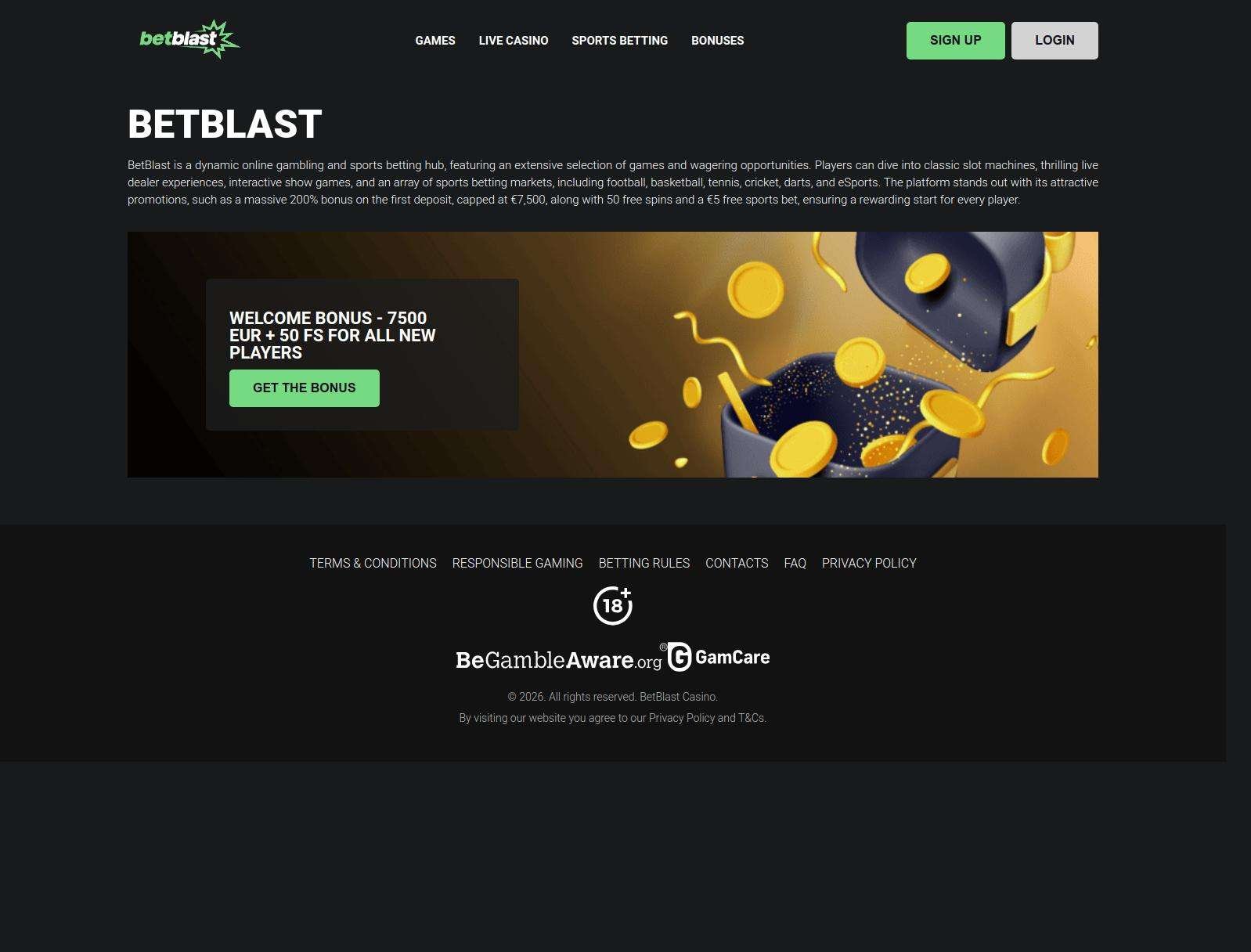 How To Register At BetBlast Casino UK