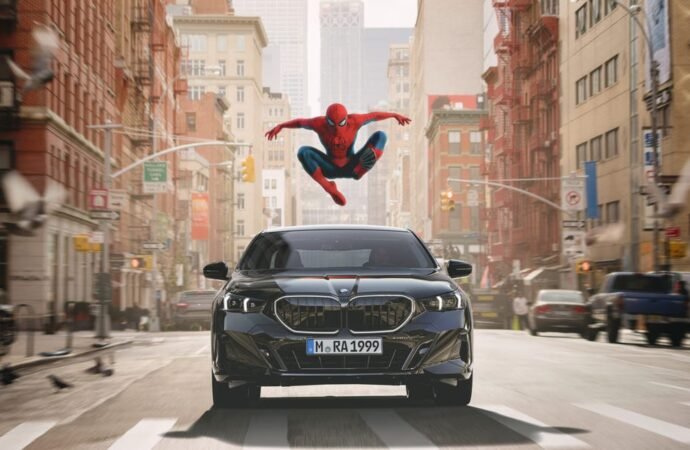 You can’t escape ads for the new Spider-Man movie — even in your BMW