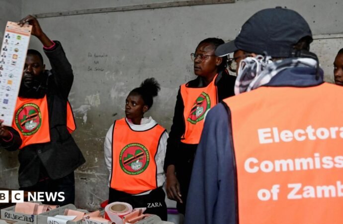 Zambia elections: Top opposition figures arrested days after presidential vote