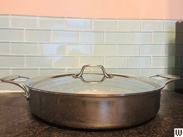 Image may contain: Cooking Pot, Cookware, Food, Pot, Cooking Pan, Hot Tub, and Tub