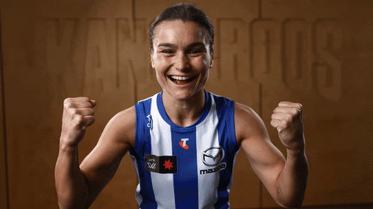 North Melbourne’s Ash Riddell, Sydney’s Zippy Fish, Hawthorn’s Emily Bates, Carlton’s Sophie McKay and Richmond’s Monique Conti.