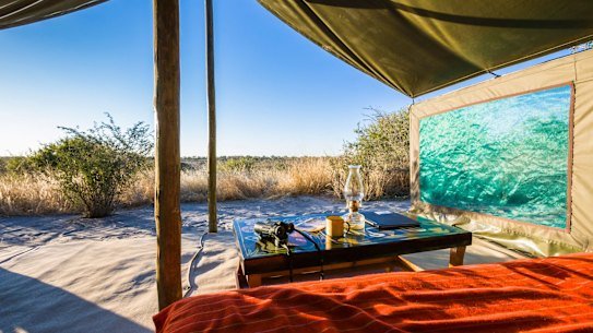 A tented camp at Meno a kwena.