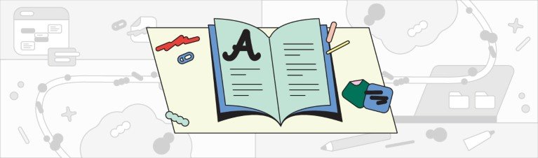 A simple stylised illustration showing an open book.