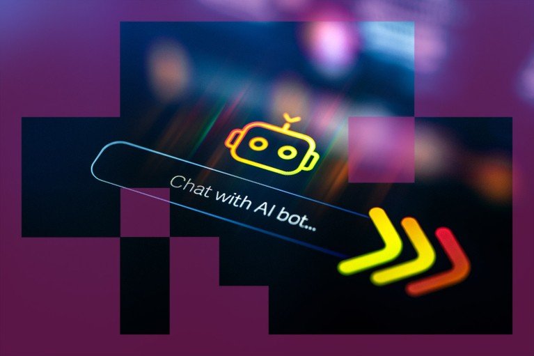 A digital screen displaying the interface for interacting with an AI chatbot.