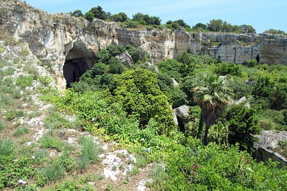 The Ear of Dionysius is an artificial limestone cave carved out of the Temenites Hill in Syracuse.