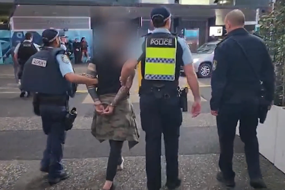 Jacopo Mastrocinque was arrested at Sydney’s Entertainment Quarter after a massive police operation.