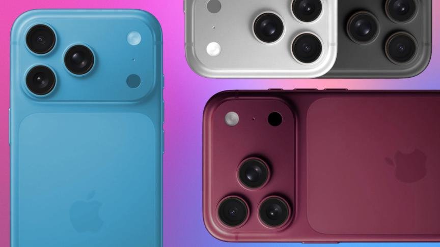 Mockup of several potential colors for the new iPhone.