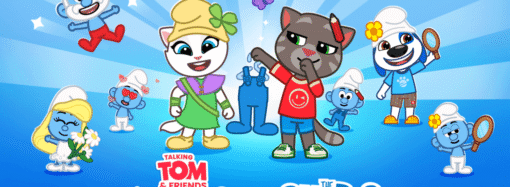 ‘Talking Tom & Friends: World’ Kids’ Mobile Game Launches The Smurfs Crossover (EXCLUSIVE)