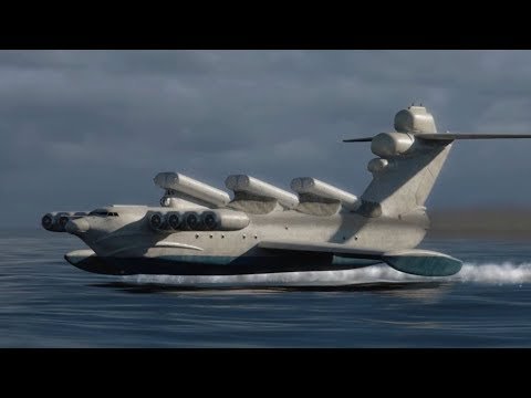 Lun-class Ekranoplan Launching a P-270 Moskit thumbnail