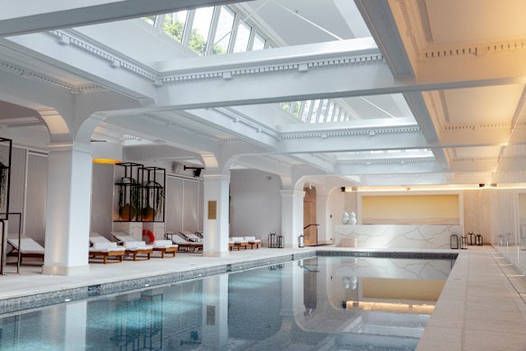 Capella Sydney’s 20-metre indoor rooftop pool on level six.