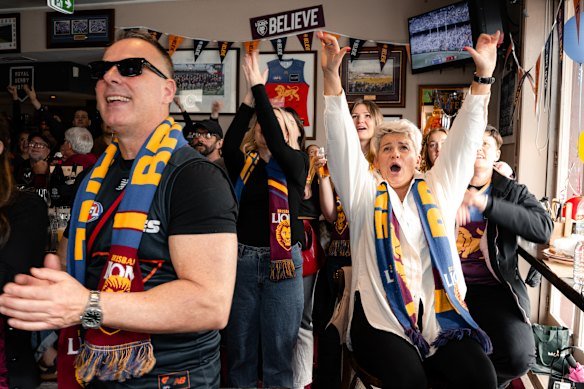 Brisbane Lions fans revving up on Saturday. 