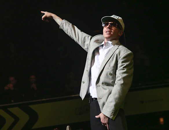 Macklemore performs in Austin.