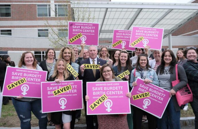 A NY hospital tried to close its birthing center. This city united to fight back