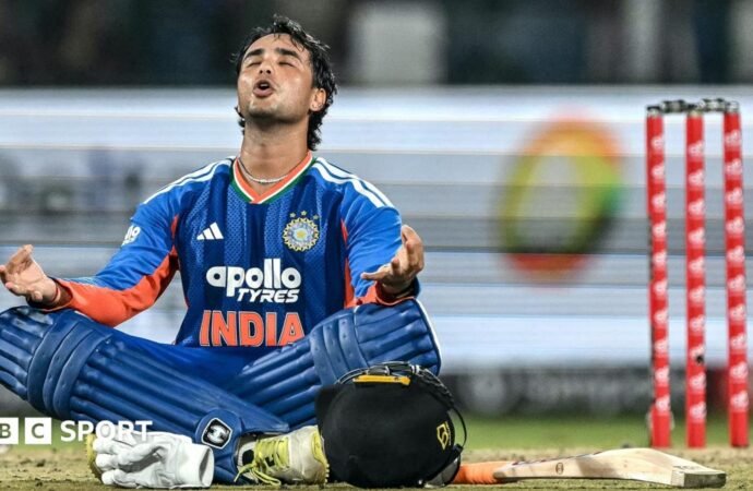 Abhishek Sharma hits 30-ball century for India against Afghanistan