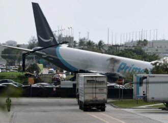 Amazon cargo plane barrels off runway, crashing into multiple vehicles and forcing Miami International Airport to ground all flights | Fortune
