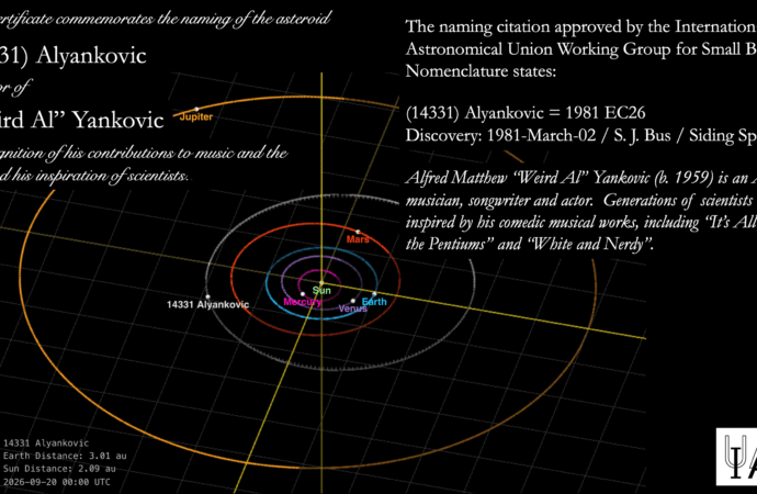 Asteroid named after ‘Weird Al’ Yankovic