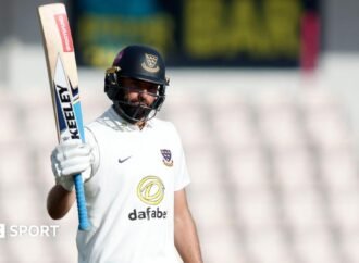 County Championship: Jack Leaning leads Sussex recovery against Hampshire
