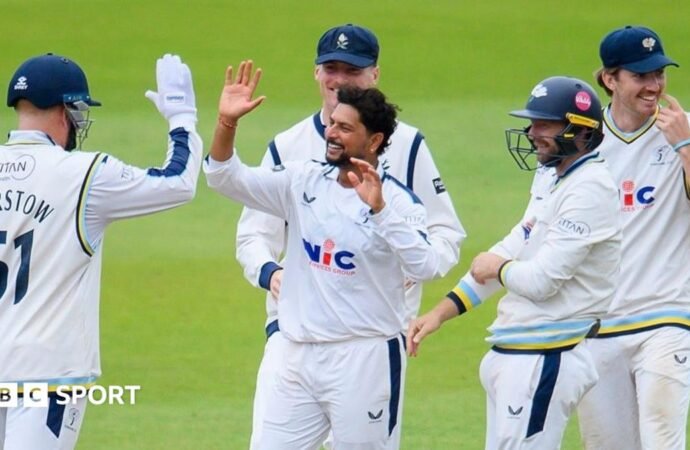 County Championship: Kuldeep spins Yorkshire to three-day win over Essex