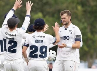 County Championship: Middlesex in control over Lancashire as 19 wickets fall
