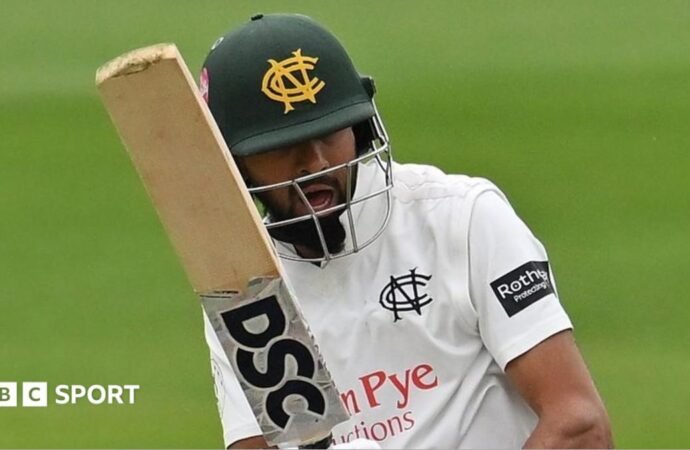 County Championship: Notts skipper Hameed passes 9,000 runs against Leics