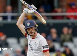 County Championship: Rocky Flintoff hits a maiden 50 as Lancs battle to beat Glos