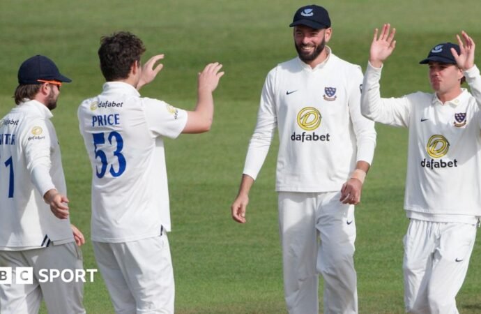 County Championship: Sussex end season with win at relegated Hampshire