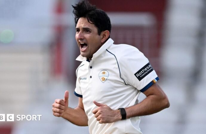 County Championship: Wickets tumble at Worcestershire v Derbyshire