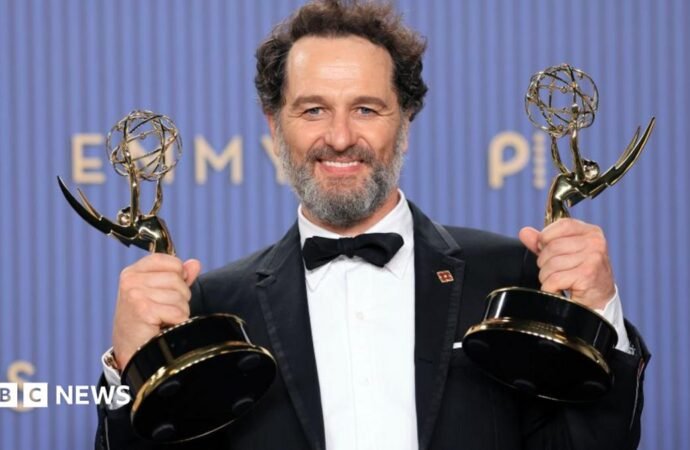 Emmy Awards: Welsh actor Matthew Rhys makes history with double win