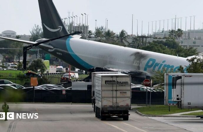 Five dead after Amazon cargo plane crashes at Miami airport