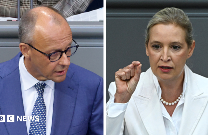 Germany’s Merz attacks AfD in parliament after far-right election win