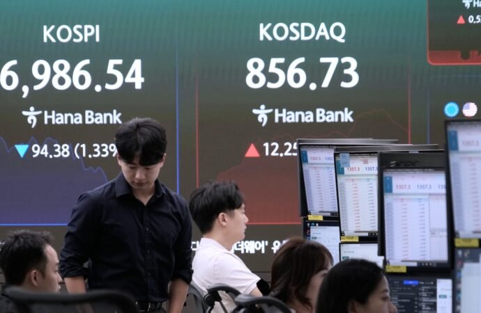 Global benchmarks are mixed despite Wall Street’s rally finish last week
