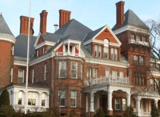 Grand staircases, state-shaped pools, and bowling alleys: Photos show every state governor’s mansion