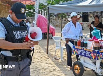 Hurricane Polo downgraded but remains ‘very powerful’ off coast of Mexico