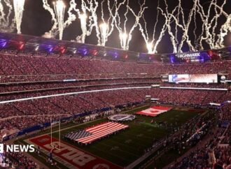In a border city stadium, US NFL fans sing Canada anthem with gusto