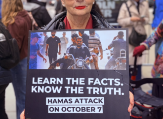 Israeli Americans Protest ‘NAZA’ by Screening October 7 Footage Outside New York Premiere: ‘Compassion For Palestinian Civilians Doesn’t Require Us to Erase October 7’