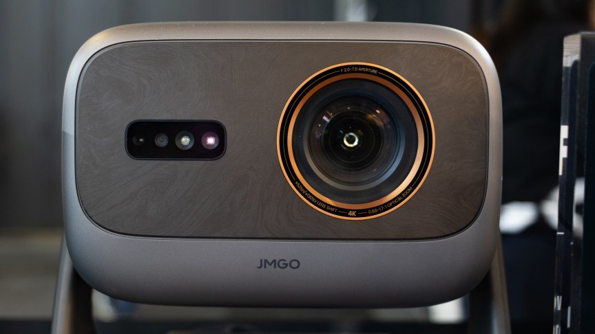 A closeup of the JMGO Iris Ultra Max at IFA 2026.