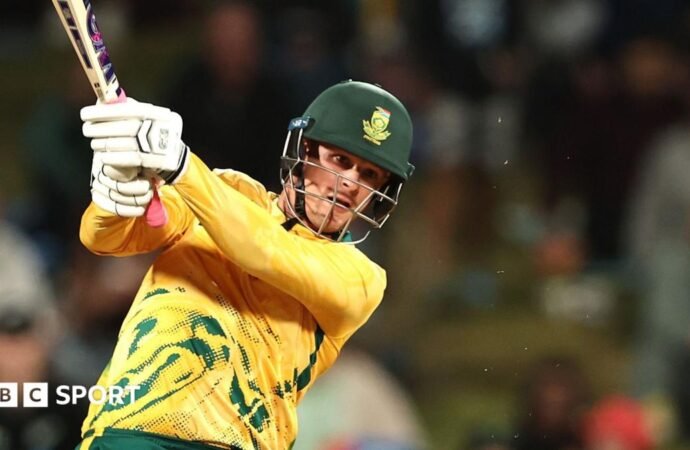 Jordan Hermann: South Africa opener scores 150 to equal the ODI debut score record in 99-run win