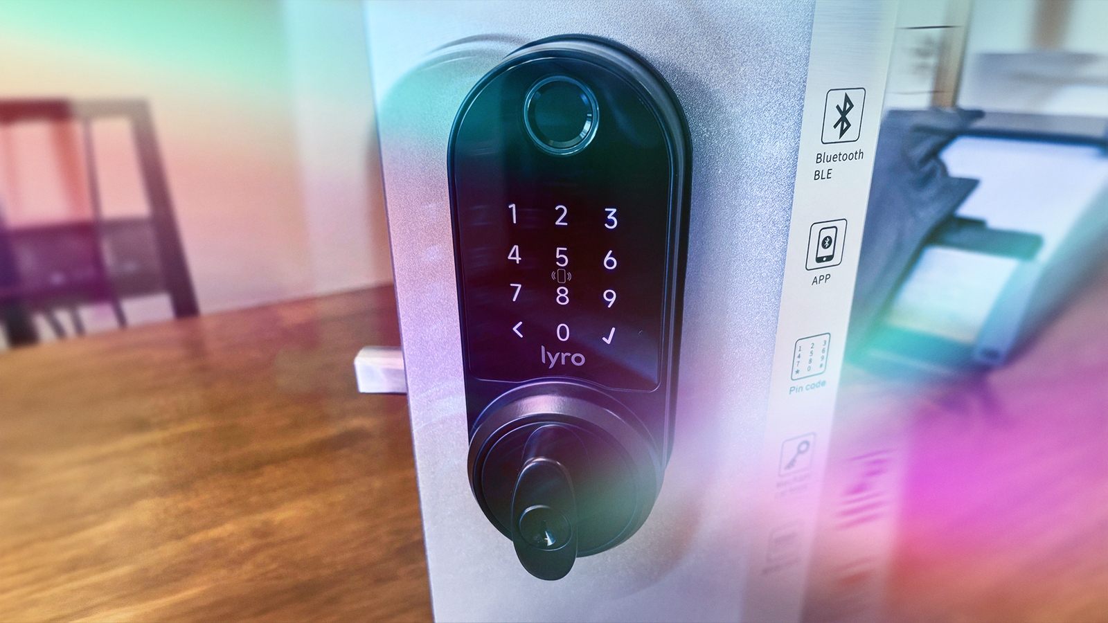 A Lyro Lasta lock on a metal lock kit.