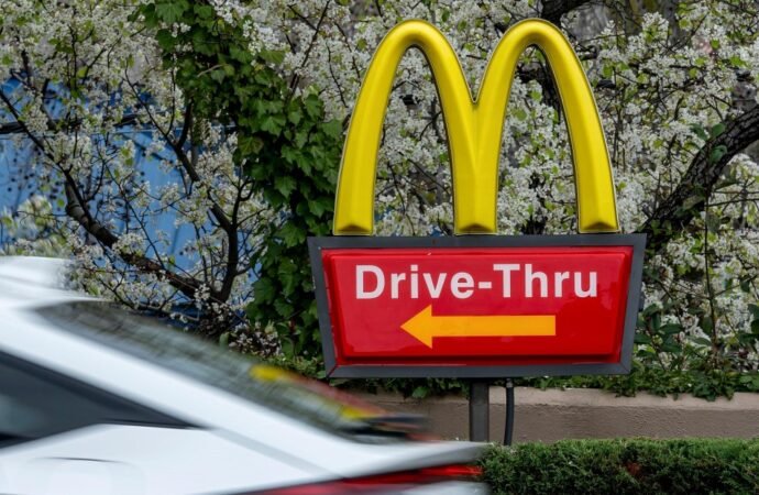 McDonald’s is testing ads on its drive-thru menus