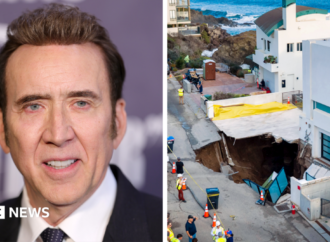 Nicolas Cage: Sinkhole opens up in front of actor’s home in Malibu