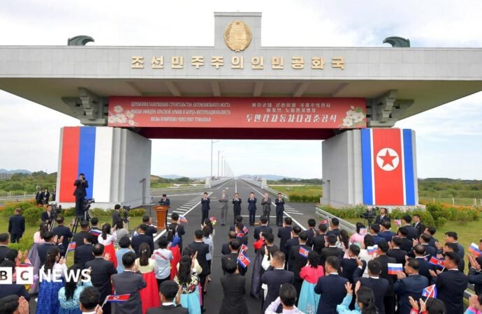 North Korea and Russia open first road bridge linking the two countries