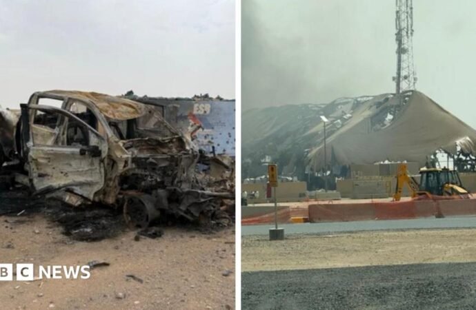 Photos show widespread damage at US sites from Iranian attacks