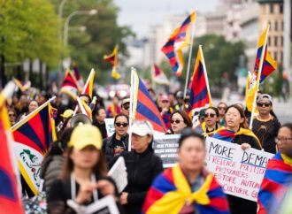 Protesters of Xi’s policies push for change in earshot of White House visit with Trump