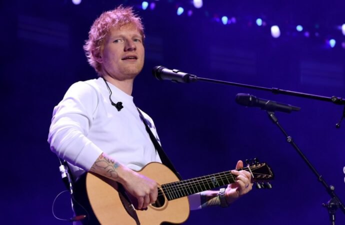 Protestors March Outside Ed Sheeran Concert After Macklemore Was Dropped From Tour: ‘It’s Not Going to Stop Until Palestine is Free’