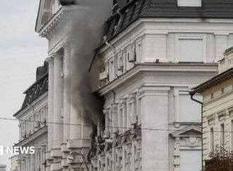 Russian drone hits Ukranian security headquarters, Zelensky says