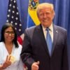 Trump meets US-backed Venezuelan president for first time since Maduro seized