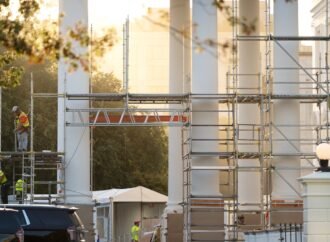 Trump’s White House North Portico project nears completion